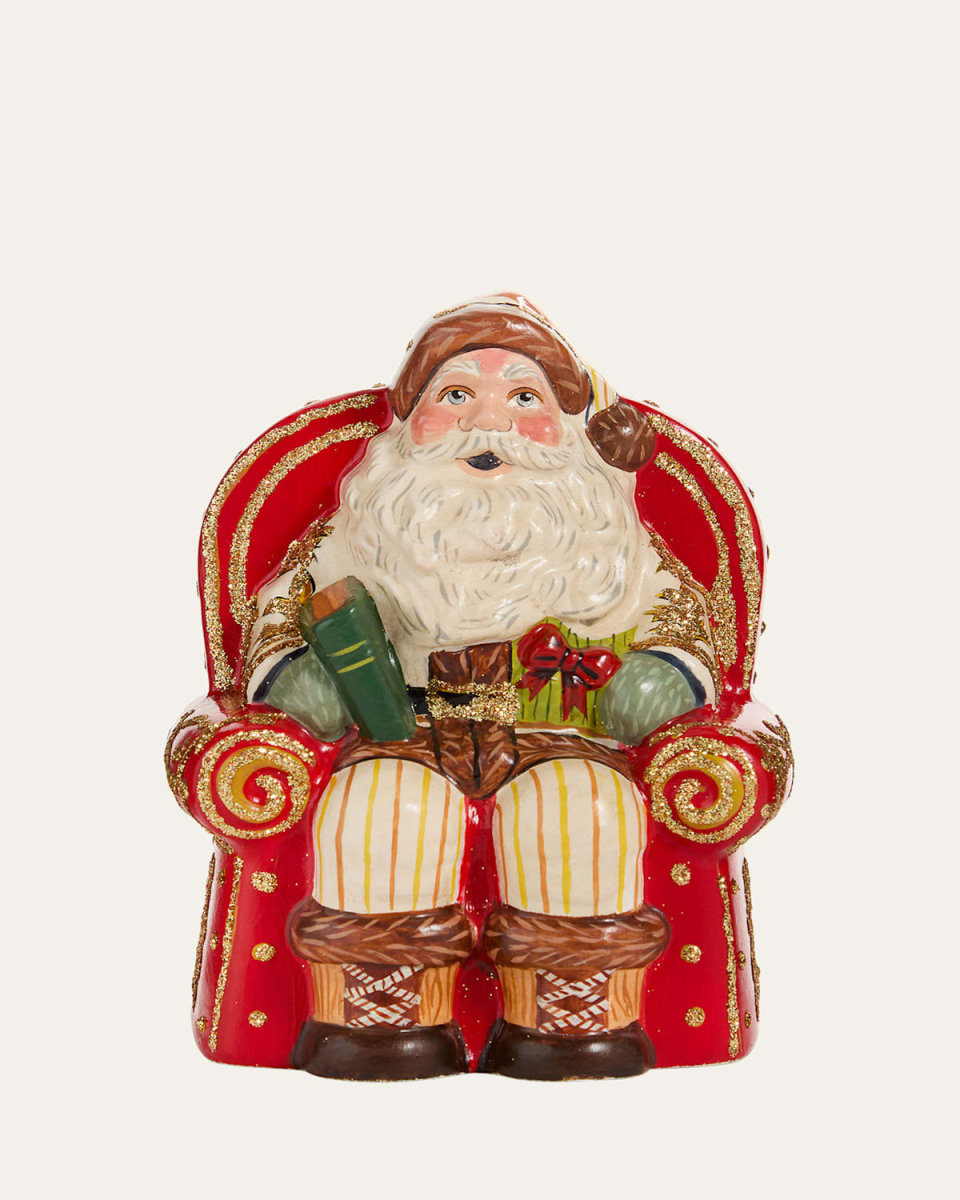 Santa On His Red Throne